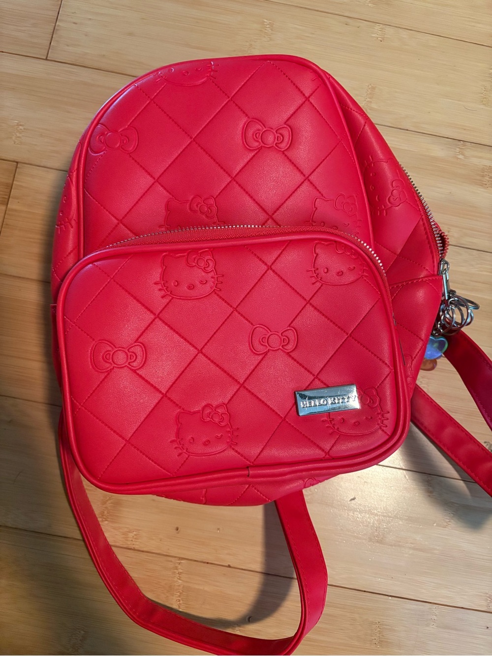 Hello Kitty Quilted Red Mini Backpack